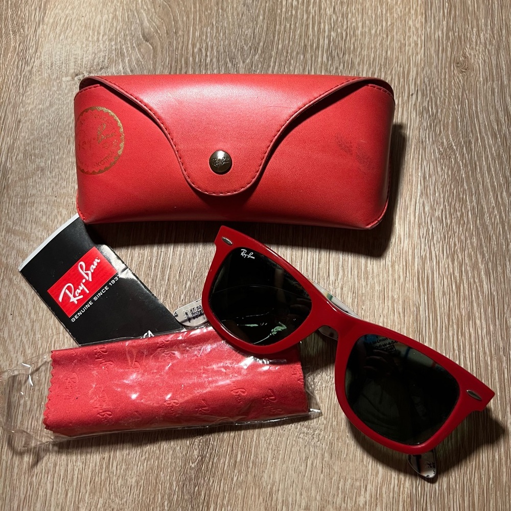 Ray-Ban Red Wayfarer Sunglasses